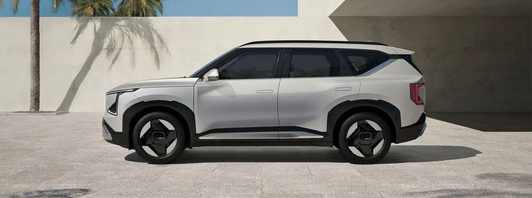 2027 Kia EV5 parked on paved pathway 