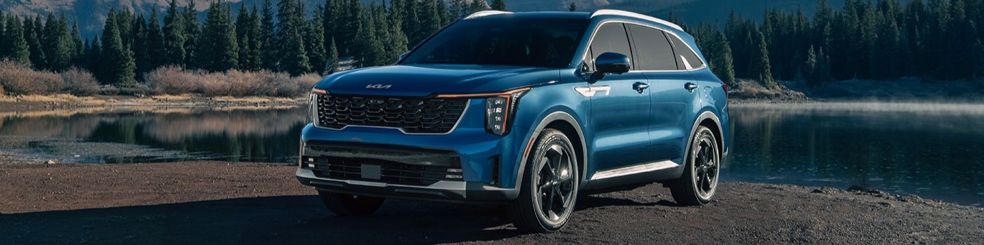2026 Kia Sorento HEV parked near body of water
